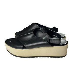 Vince Jenaya Leather Platform Slingback Sandals Women's 10